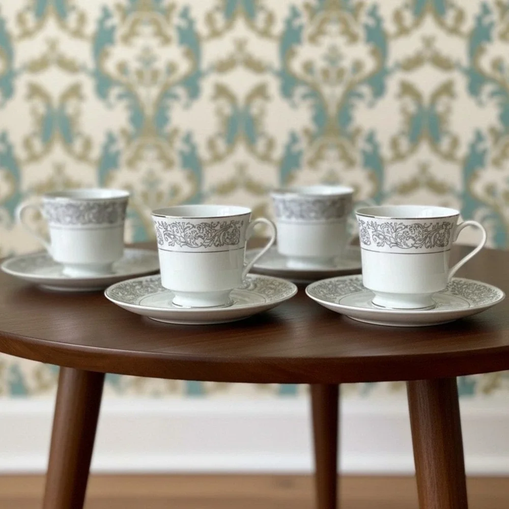 Brookwood Porcelain by‎ Interpace Corporation M2001 Santiago Cups & Saucers